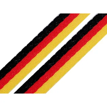Lemovací prýmek šíře 10 mm TRIKOLORA METRÁŽ - 6 žlutá černá