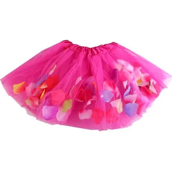 Karnevalový kostým Karnevalová sukýnka s okvětními lístky - 2 růžová pink