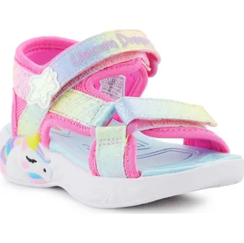 Chlapecké tenisky Sandály Skechers S-Lights Unicorn Dreams Sandal-Majestic Bliss Jr 302682N-PKMT 21