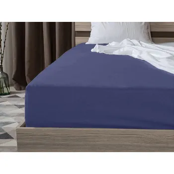 Prostěradlo Jersey prostěradlo námořnicky modré 90 x 200 cm