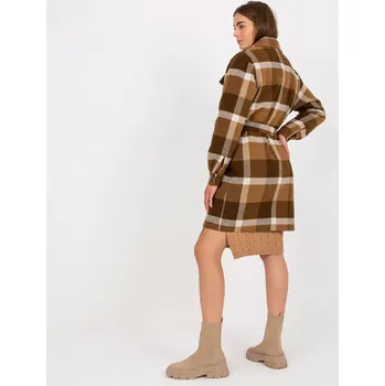 Dámský kabát Dámský kabát LK PL 509076 57P tmavě lila 38