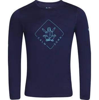 Pánské triko Zulu Merino Buddha 160 Long Velikost: XXL / Barva: modrá