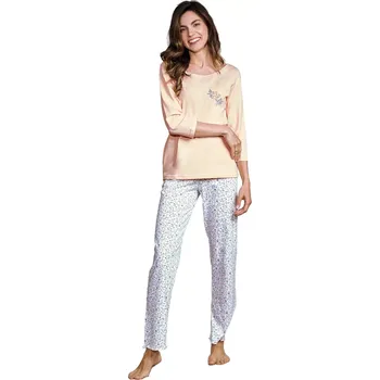 Dámské noční prádlo Dámské pyžamo 3240 Ariella peach - TARO lososová XL