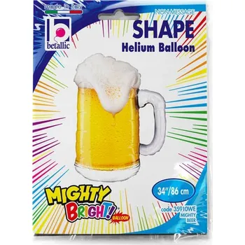 Balónek Pivní Sklenice Pivní fóliový balónek 34" narozeninová oslava