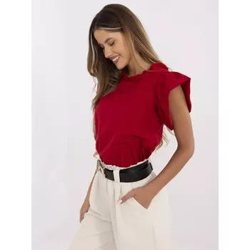 Dámská halenka Halenka LK BZ 506781 1.12 červená 40