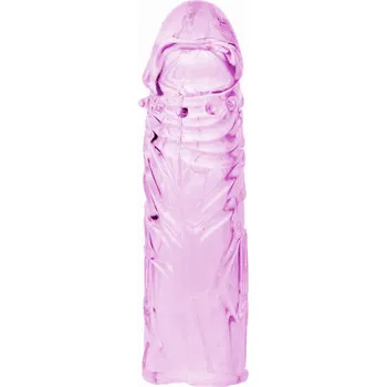 Návlek na penis Návlek na penis transparentní PENIS SLEEVE - LYBAILE - Růžová