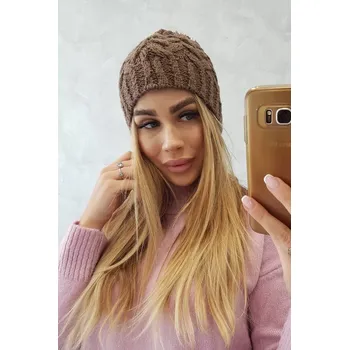 Čepice Fleecová čepice Waleria K307 cappuccino UNI