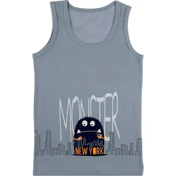 Nátělník Chlapecký nátělník se širokými ramínky G modrá - 134