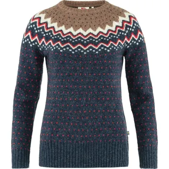 Dámské oblečení svetr dámský FJÄLLRÄVEN Övik Knit Sweater W, Navy - XS