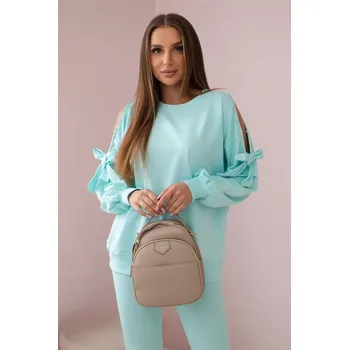 Dámská halenka Sada mikiny s mašlí na rukávech a legínách mincovna UNI