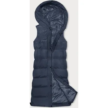 Dámská vesta Tmavě modrá hrubší dámská vesta (23-008) odstíny modré M (38)