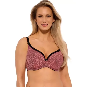 Dámské spodní prádlo Polovyztužená dámská podprsenka SEMI-SOFT LISE ART. 1259 meruňkově černá 70I