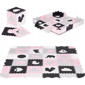 PĚNOVÁ PODLOŽKA PRO DĚTI S PLOTEM 151x151 CM 36 DÍLŮ