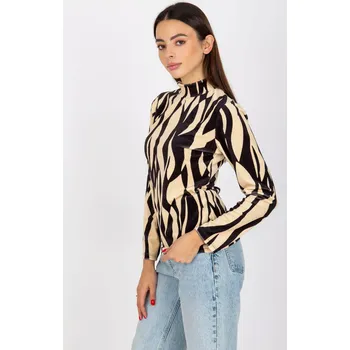 Dámská halenka RP Halenka BZ 8187 1.02X černá a béžová jedna velikost