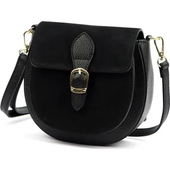 Kabelka Kožená kabelka Luka 25-045 - černá