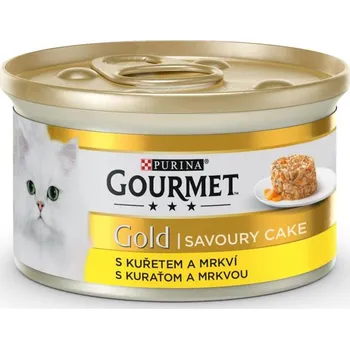 Gourmet Gold cat konzerva Savoury Cake kuře, mrkev 85g