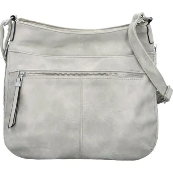 Stylová dámská koženková crossbody kabelka Folomija, šedá