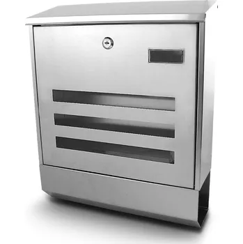 Poštovní schránka Nástěnná poštovní schránka na dopisy z nerezové oceli MODERNÍ M13174