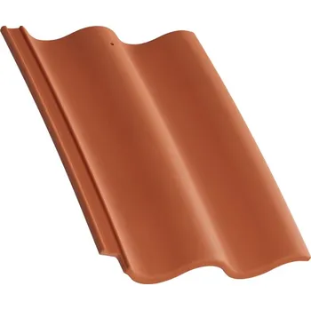 betonová krytina Taška střešní Betonpres Duna Optimal cihlově červená