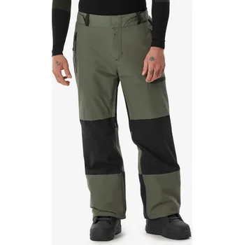 Snowboardové kalhoty DREAMSCAPE Pánské hřejivé snowboardové kalhoty 500 2XL KAŠTANOVÁ|ZELENÁ|ČERNÁ