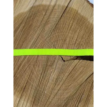 Textilní guma Pruženka měkká barva žlutozelená ostrá