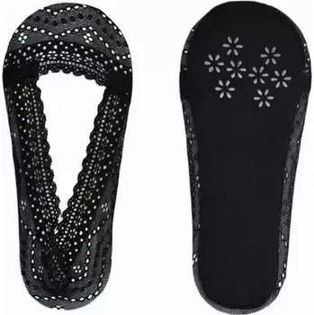 Dámské punčochy Dámské krajkové ABS ťapky SN001 - černá