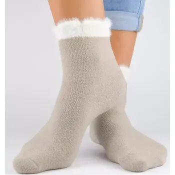 Dámské ponožky Dívčí ponožky SF002 - 27-30 / béžová