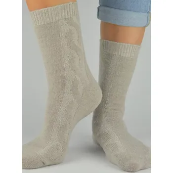 Dámské ponožky Dámské vlněné ponožky SW002 - 39-42 / béžová