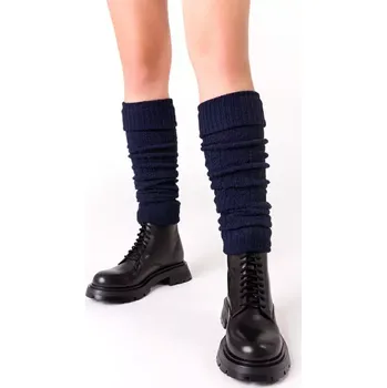 Dámské ponožky Dámské vlněné návleky 095 - tmavě modrá