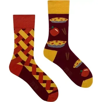 Dámské punčochy Rozdílné ponožky Apple Pie - 40-43 / žlutá