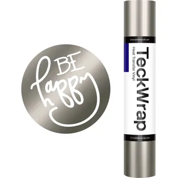 Samolepící dekorace TeckWrap PU HTV - Simple Gray Velikost: 30,5 x 30 cm