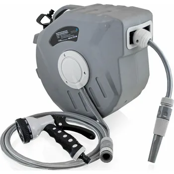 Zavlažovač Zahradní hadice na vodu na navijáku 10 m + koncovka postřikovače na bubnu M18057(17755+17761)