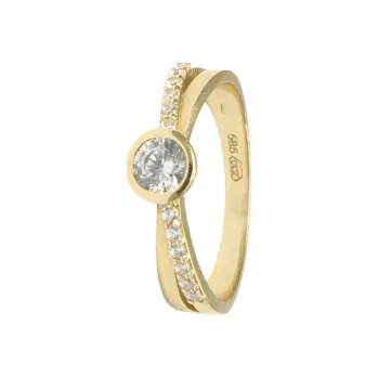 Prsten Zlatý prsten PATTIC AU 585/1000 2,20 gr BA310901Y-50