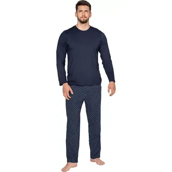 Pánské pyžamo Pánské pyžamo Timo 760067 navy velikost XXL