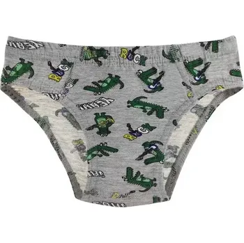 Pánská móda Chlapecké slipy BKB301 - 116-122 / světle šedý melír