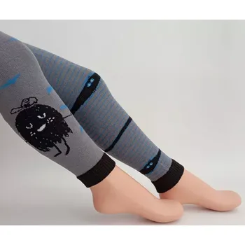 Dámské oblečení Dětské legíny Bubák - 92-98 / šedá/modrá