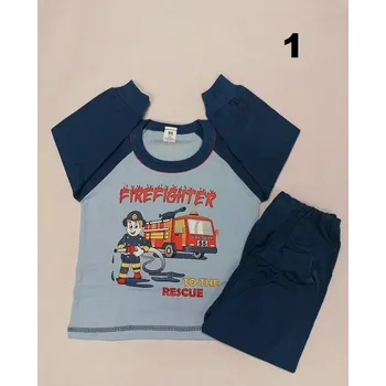 Chlapecké pyžamo Chlapecké pyžamo Požárník dlouhé - 86 / tmavě modrá