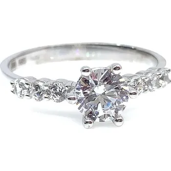 Prsten Diante Zlatý prsten s bílým kamenem 59642761.55