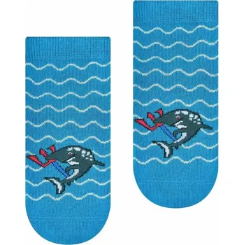 Dětské ponožky Žralok - 32-34 / modrá