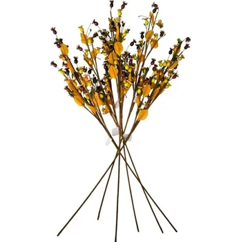 umělá květina Sada podz. větví Zasněžený šípek 89 cm, 6 ks