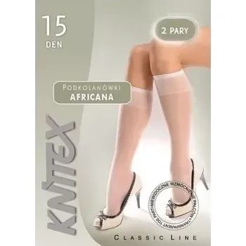 Dámské punčochy Dámské podkolenky Africana 15 DEN - 2 páry - Uni / černá