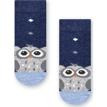 Dámské punčochy Kojenecké ponožky Sovička - 14-16 / jeansová