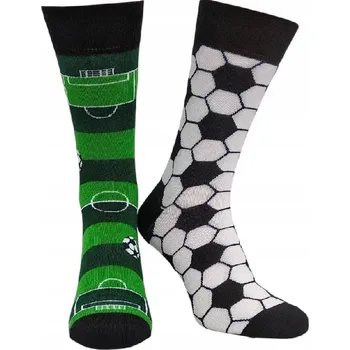 Pánské ponožky Pánské nestejné ponožky Fotbal M - 42-46 / zelená
