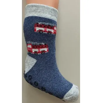 Dámské punčochy Chlapecké froté ABS ponožky SF005 - 27-30 / jeansová