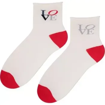 Dámské ponožky Dámské ponožky Love - 35-37 / smetanová