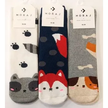 Pánské ponožky Dětské protiskluzové ponožky Zvířátko - 35-38 / tmavě modrá