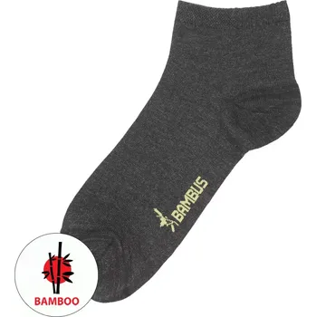 Pánské ponožky Dospělé bambusové ponožky Troya - 35-38 / tmavě šedý melír