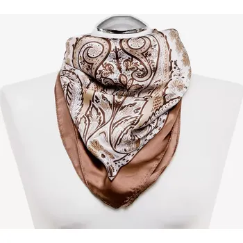 Šátek Dámský šátek Paisley - hnědá