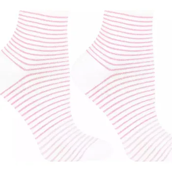 Dámské ponožky Dámské ponožky Strips - 38-41 / bílá/růžová
