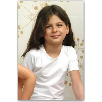 Chlapecké tričko Dětské bambusové tričko - 122-128 / přírodní (nebílená)